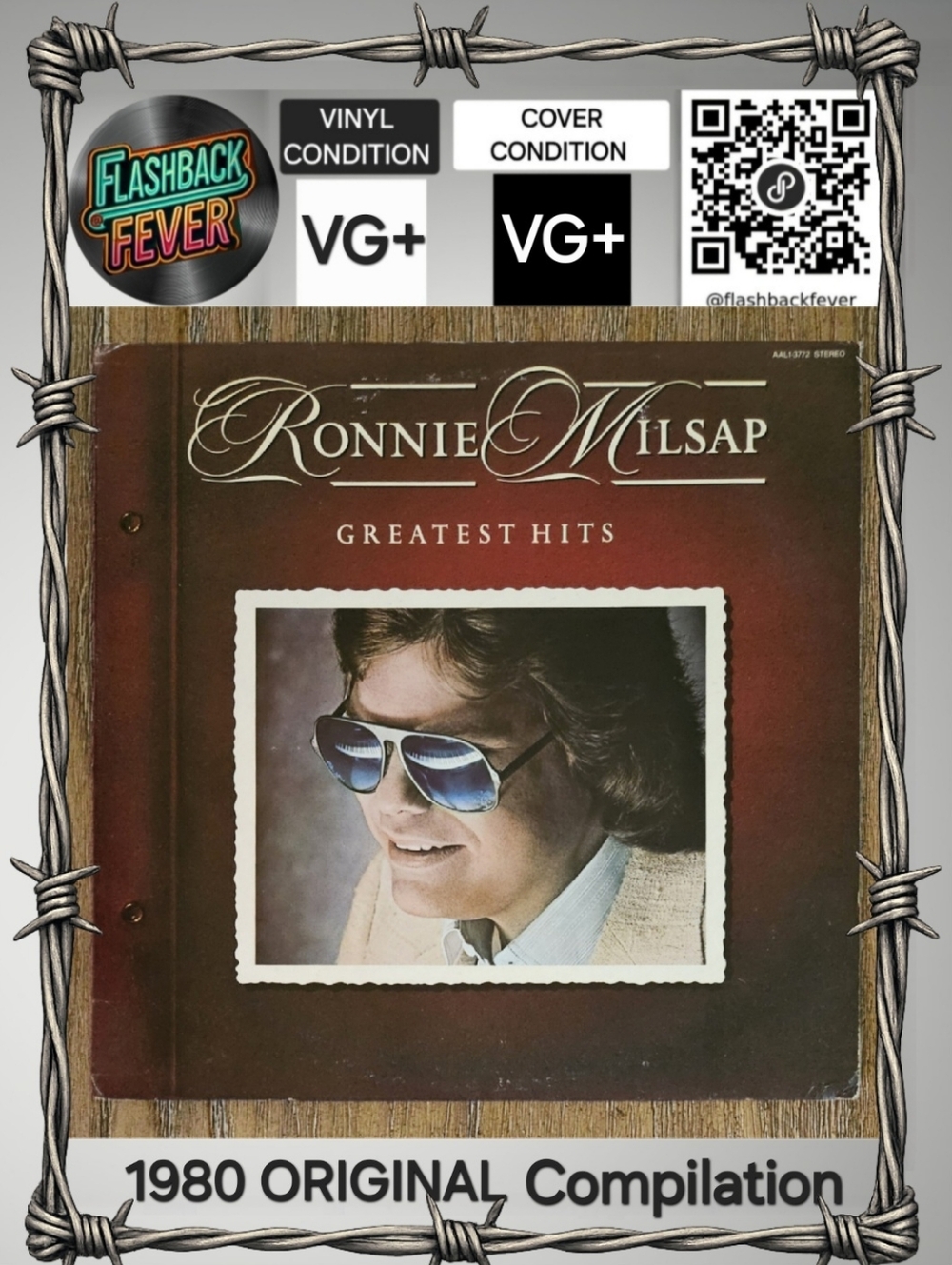 RONNIE MILSAP•Greatest Hits•1980 US (#AAL1-3772) RCA Victor